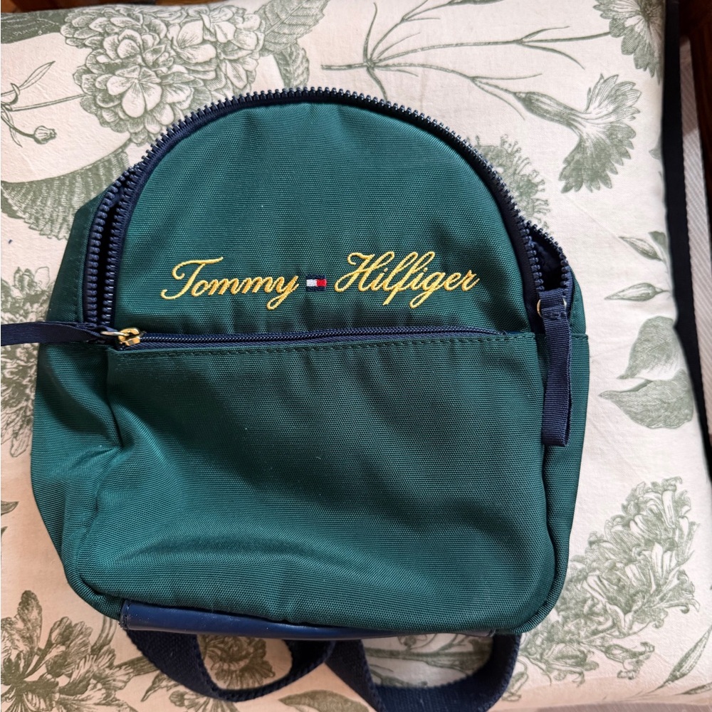 Tommy Hilfiger Navy and Red Backpack